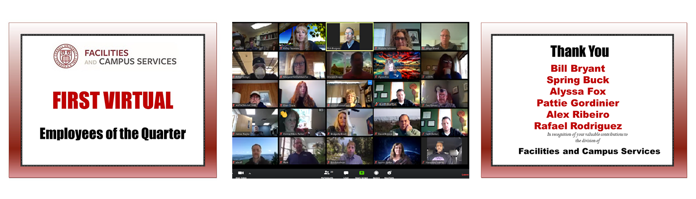 Employee Virtual Recognition snapshot of zoom attendees