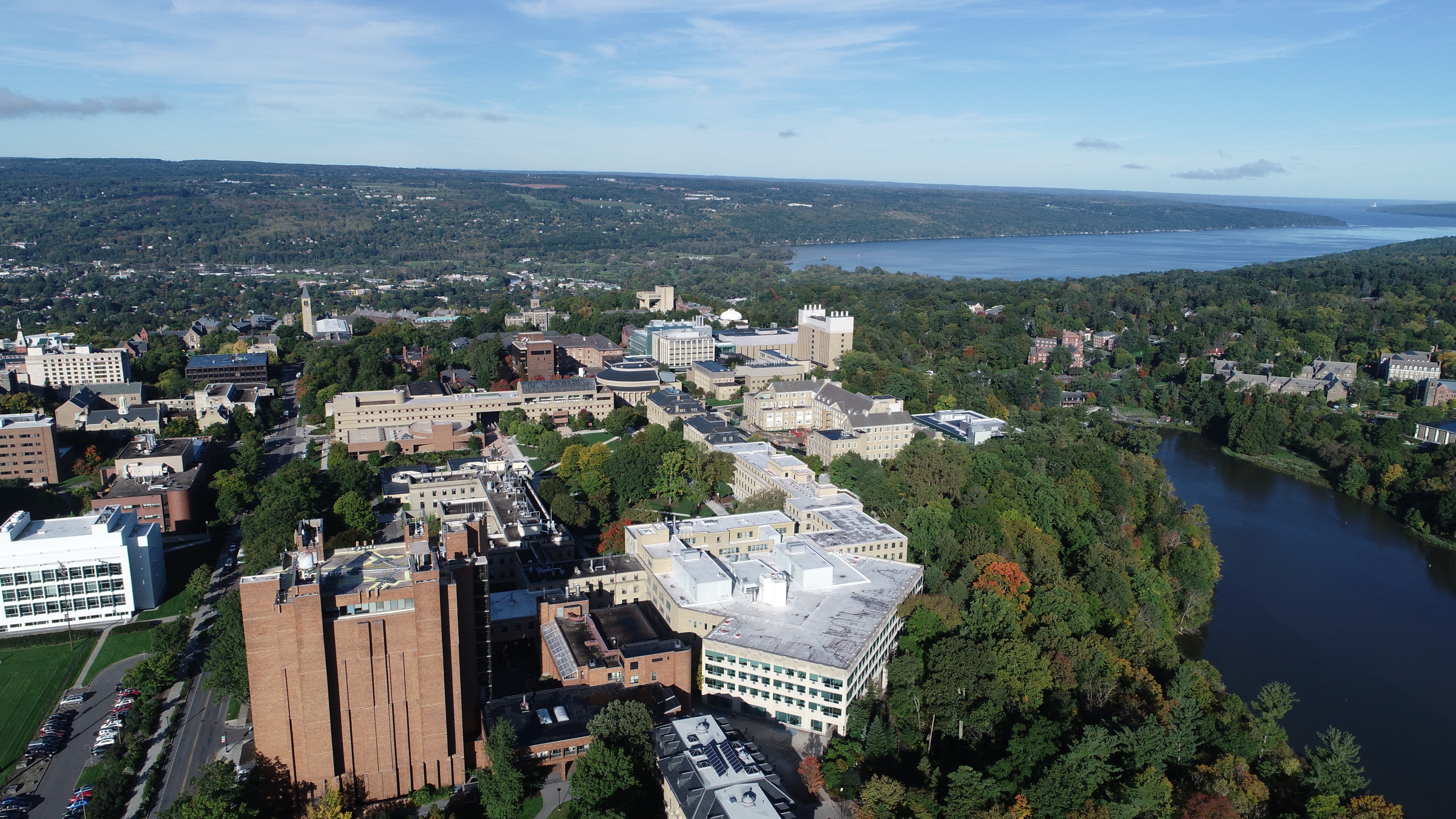 Drone image of the Agriculture Quad. 