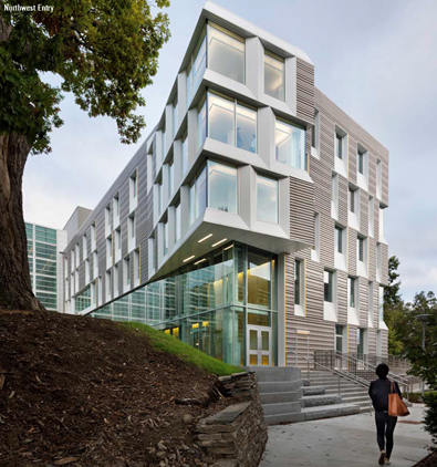 Image of Upson Hall's Northeast entry,