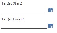 Maximo Start Finish Form Fields
