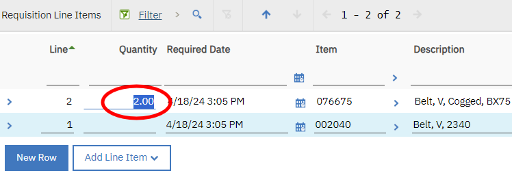 Create a Material Requisition screenshot 6