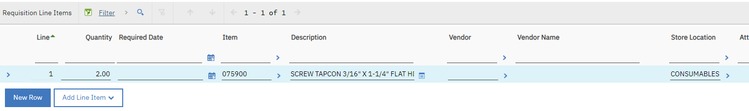 T3a Create a Material Requisition screenshot 3