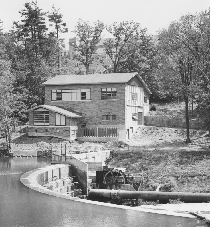 The original Weinhold Chilled Water plant on Beebe Lake.