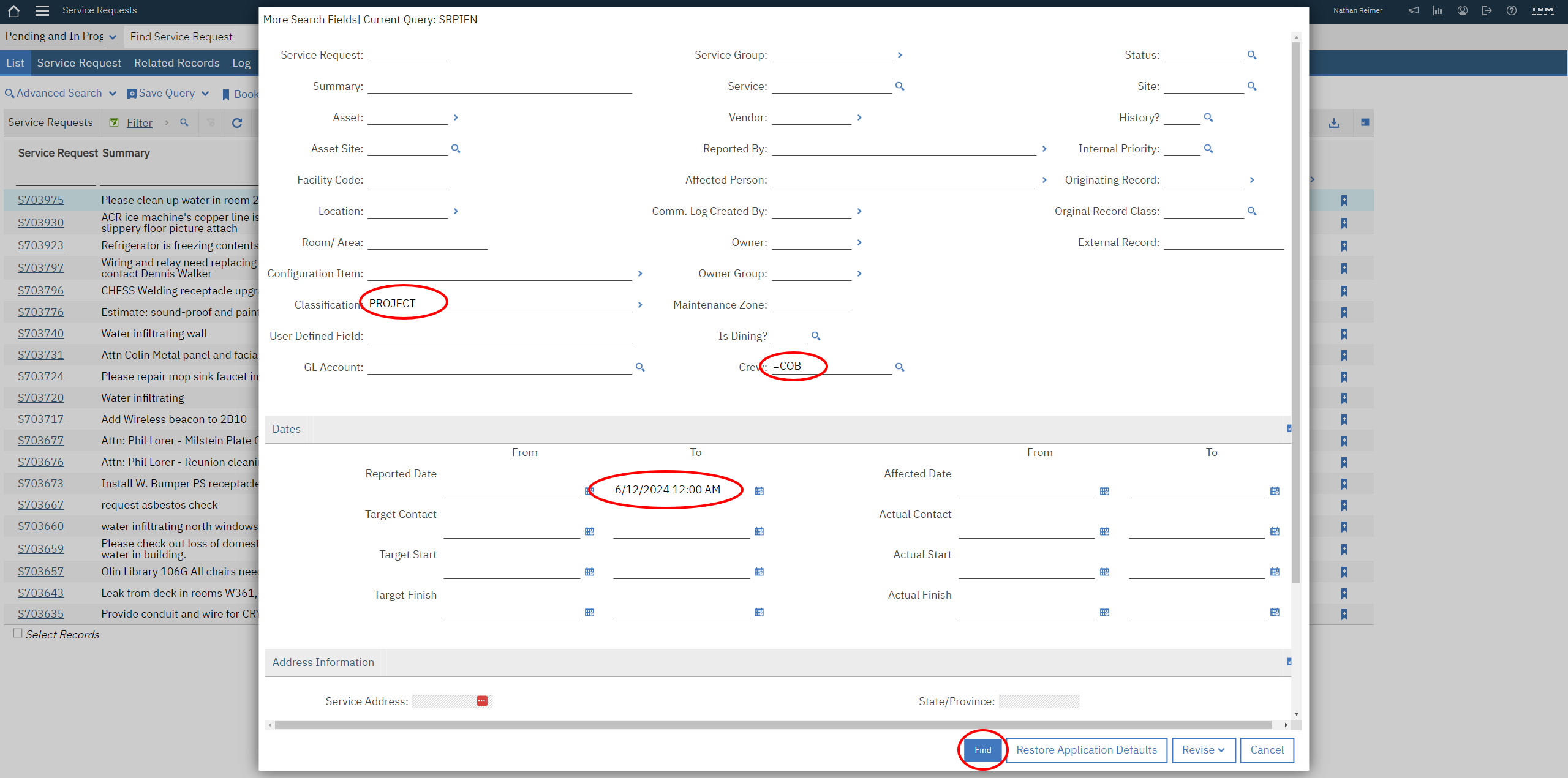 z06 - Reviewing Unresolved SRs in Maximo - 02