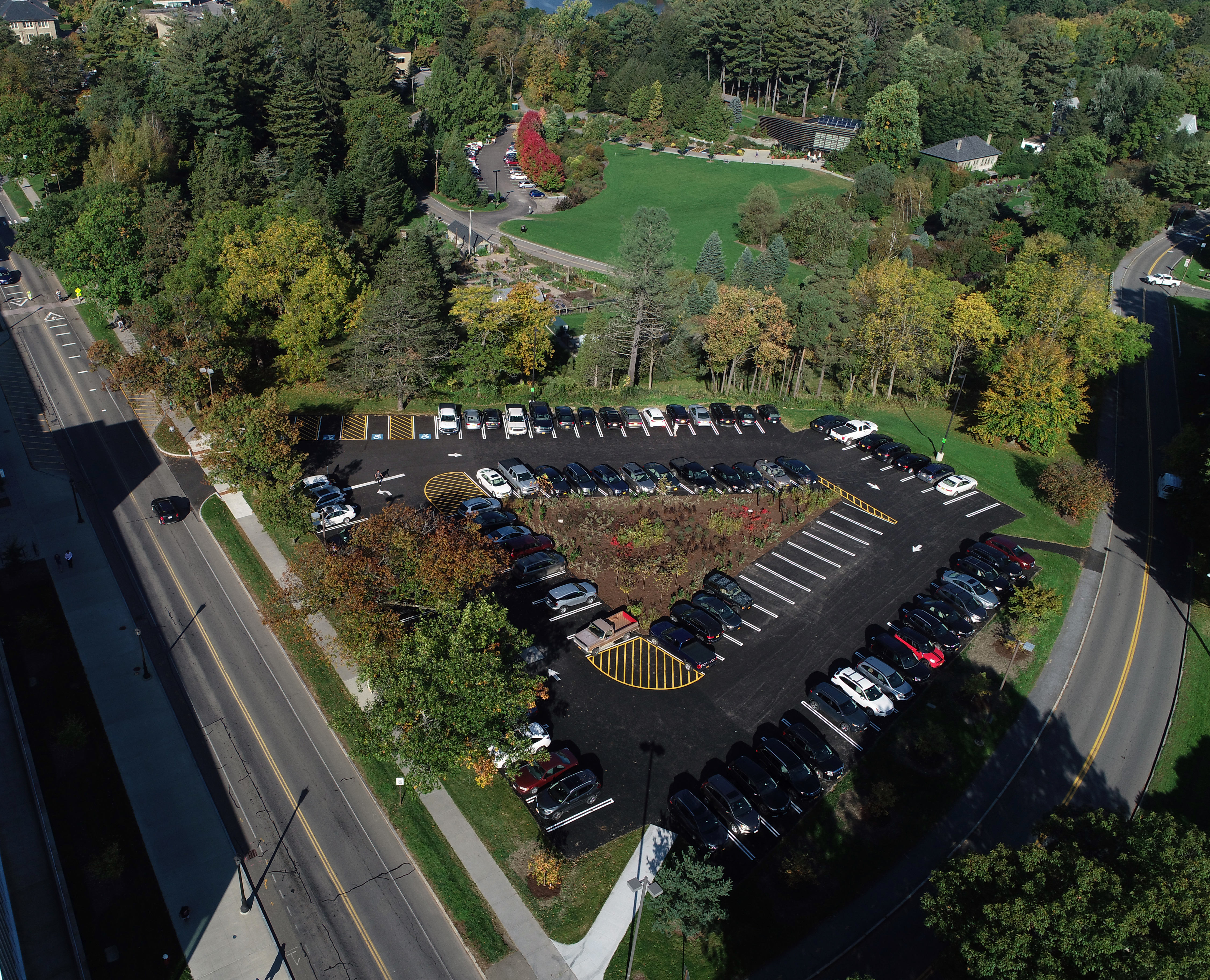 Peterson Parking Lot Aerial View