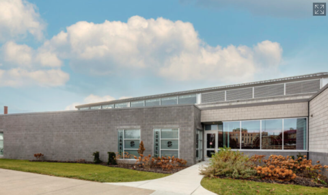 Side view of the Friedman Wrestling Center
