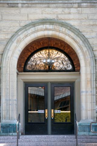 Stimson Hall door