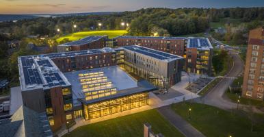Overhead shot of the North Campus Residential Expansion